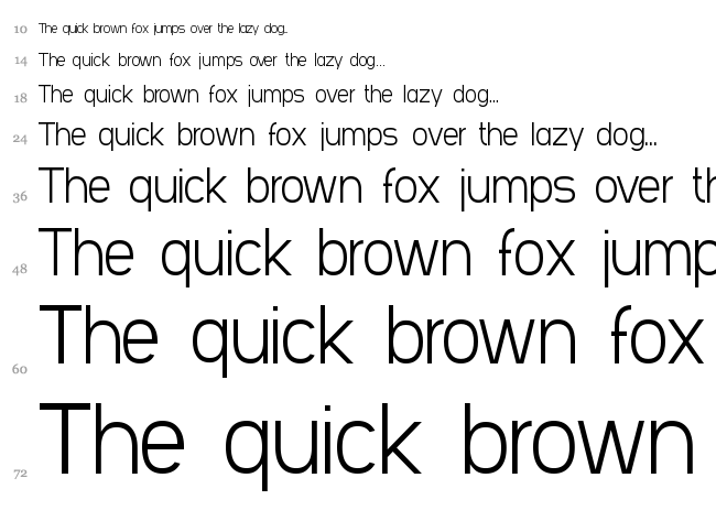 SF Arbocrest font waterfall